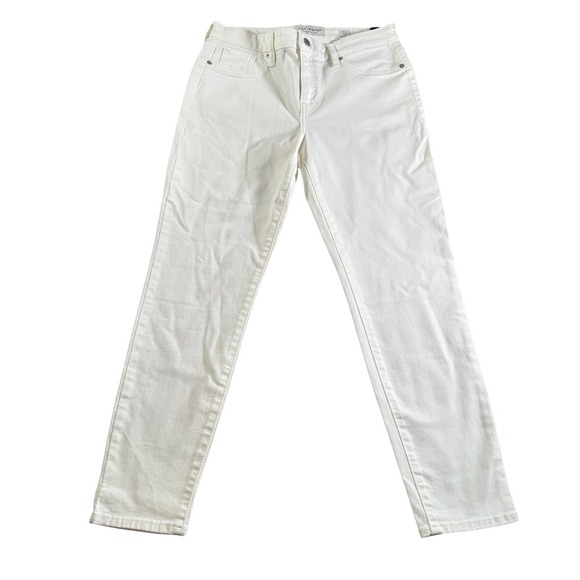 Lucky Brand Denim - Lucky Brand Women's White Ankle Slim Ava Mid Rise Jeans Size 8/29